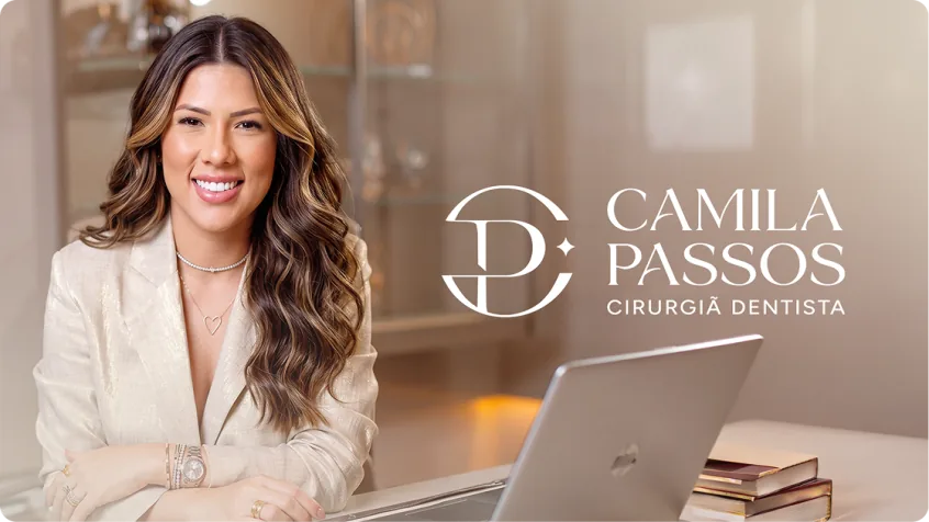 Identidade visual Camila Passos, Cirurgiã Dentista