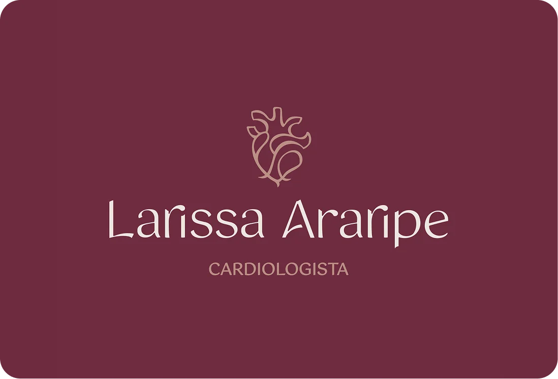 Logo Larissa Araripe em fundo escuro