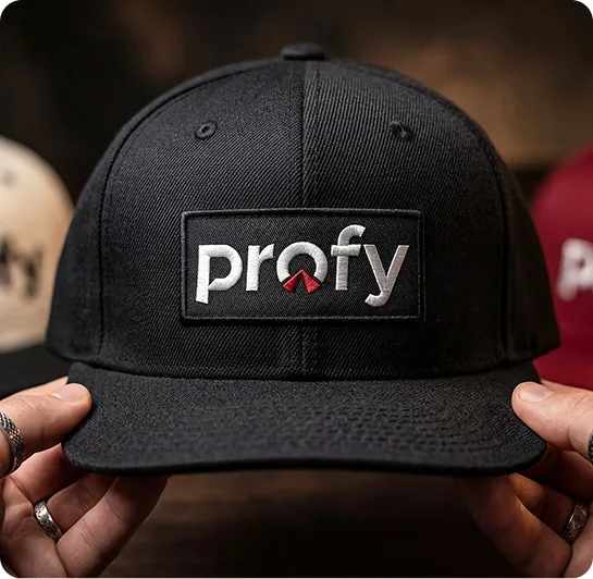 Boné com a identidade visual Profy